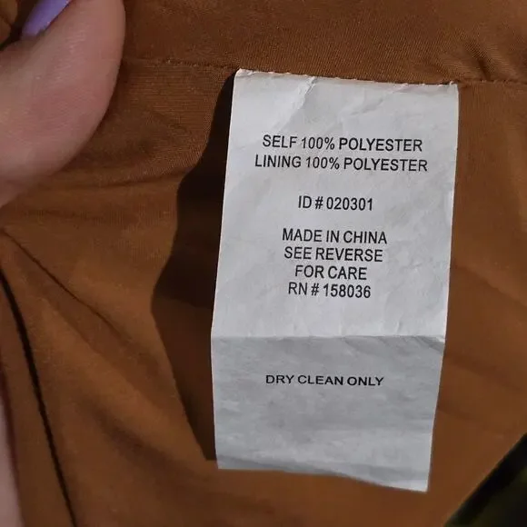 Birdy Grey Copper Satin Formal Dress Size Small - Picture 7 of 7